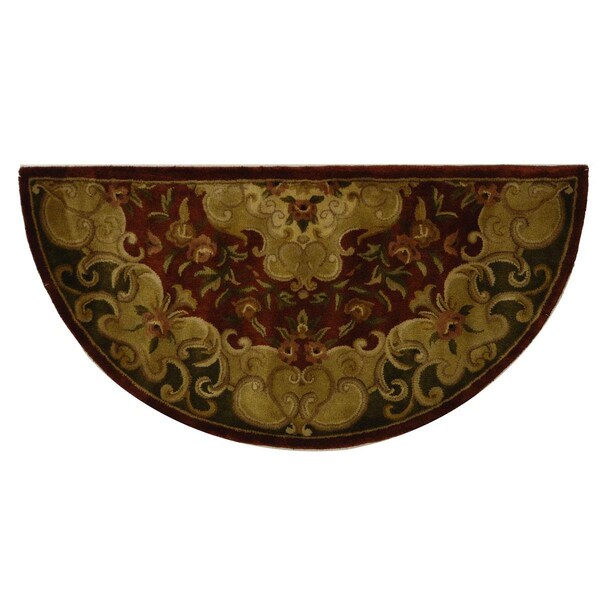 Safavieh Classic Hand Tufted Area RugRust & Green 2 ft. 3 in. x 4 ft. CL234A-24HM - main